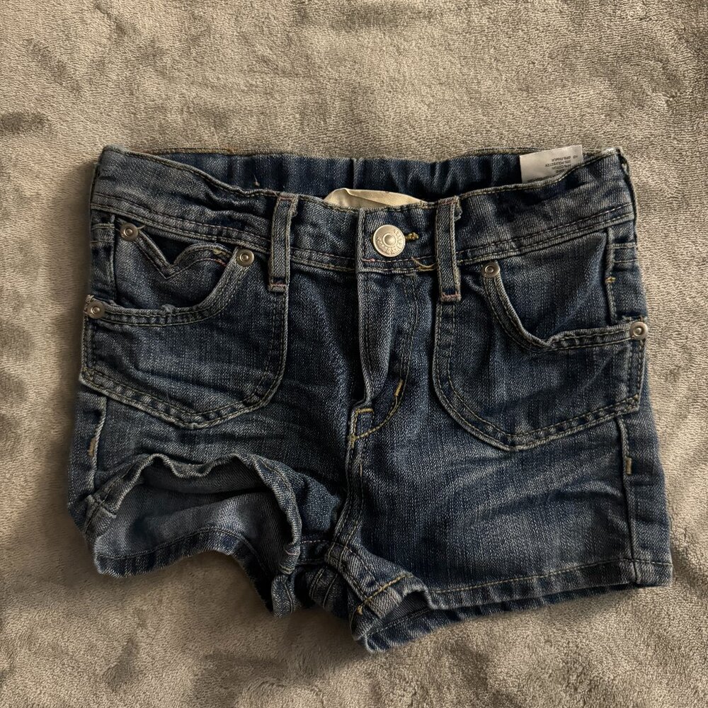 EUC H&M Toddler Girls Medium Demin Jean Shorts Sz 1.5-2 yrs